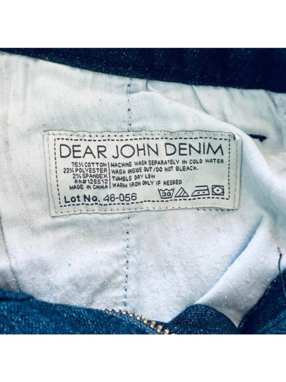 Dear John Jeans Womens 29R Flared Stretch Fit Boot Cut Classic Y2K Dark Wash - Picture 6 of 14